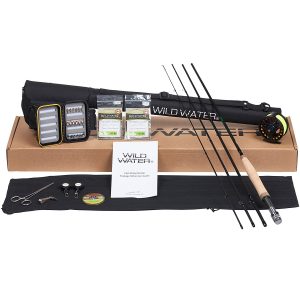 2018's Best Fly Fishing Rod List - Wild Water Deluxe 5/6 9’ Rod Fly Fishing Complete Starter Package
